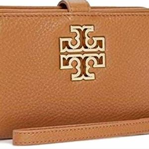 Tory Burch Britten Camel Color Smart Phone Wallet